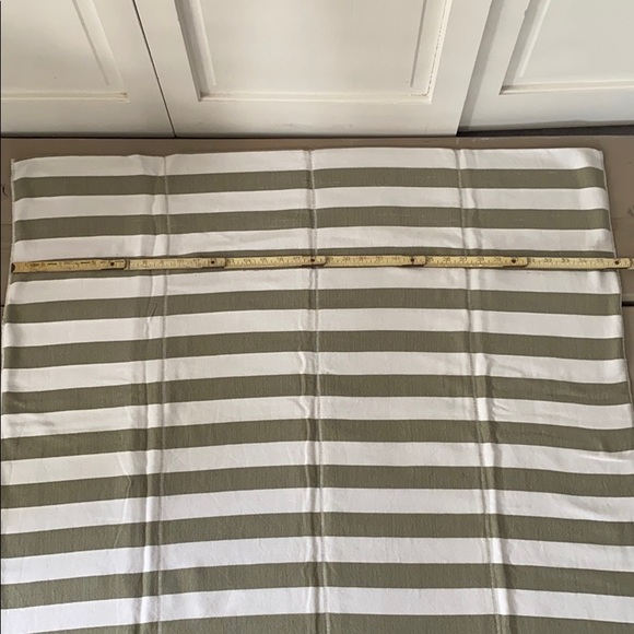 Turkish bath/beach towel - green + white stripe - Picture 4 of 6